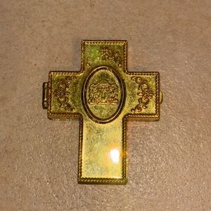 Vintage Gold Trinity Trinket Box 
TBN Cross Box Christian